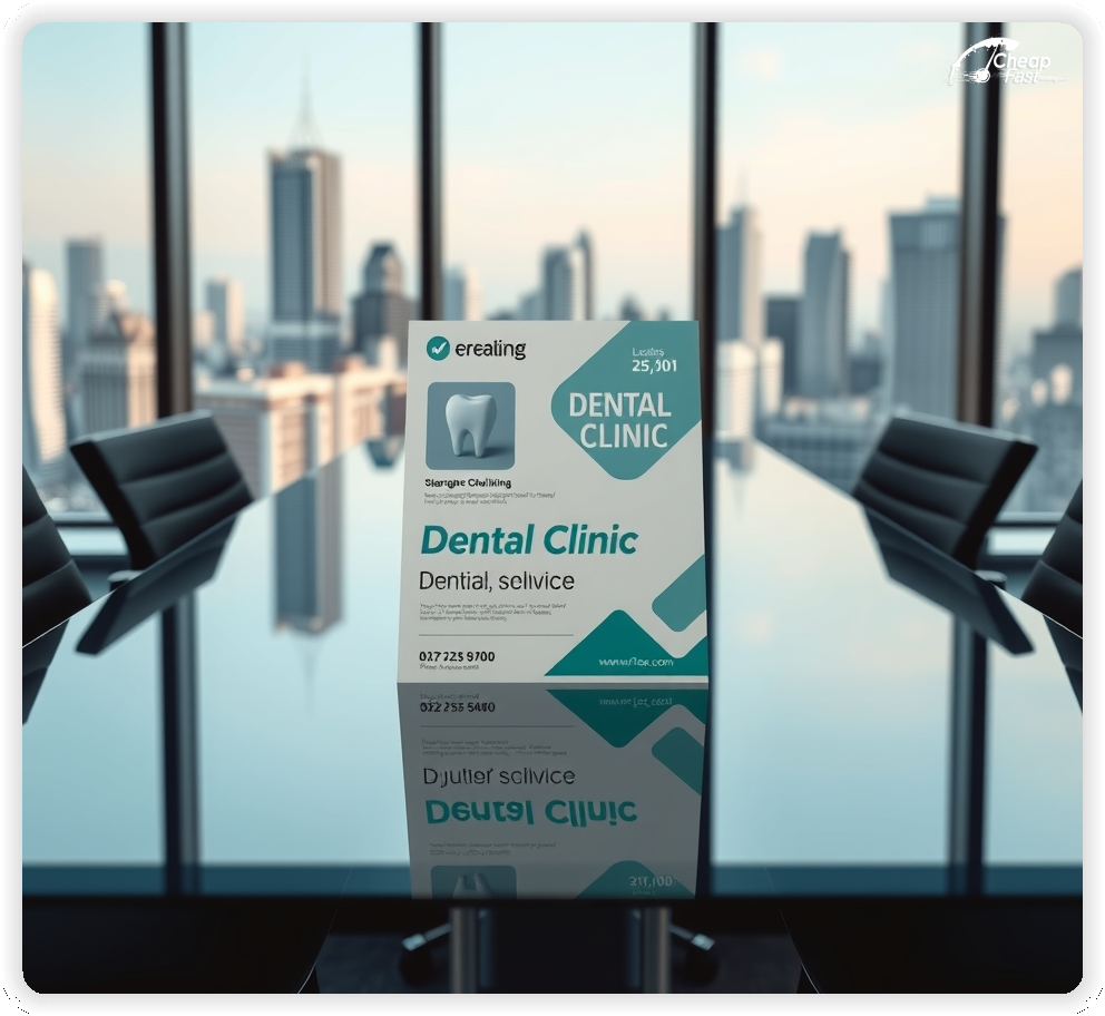 Circular For Dental Clinic, Dental Clinic marketing materials print sample