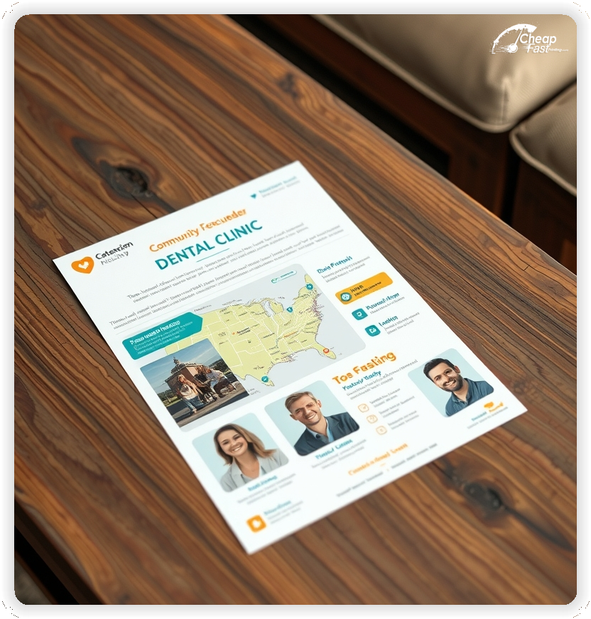 Promo Flyer Sample 1, Dental Clinic leaflets creative layout