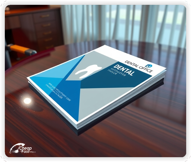 Brochure For Dental Office, Dental Office marketing materials print sample