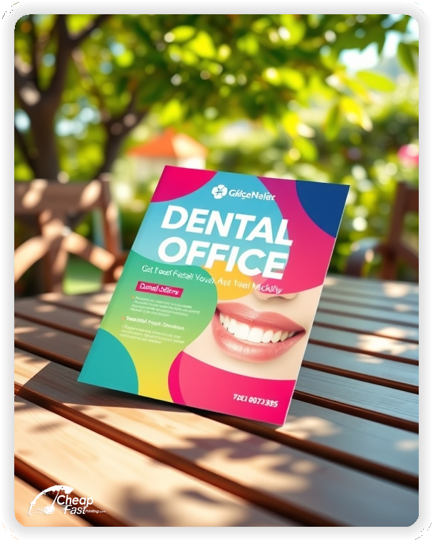Custom Business Piece 1, Dental Office advertisements marketing piece