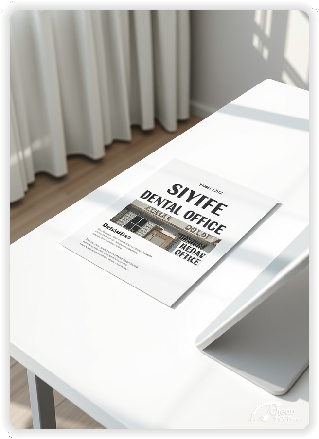 Print Ready Layout 1, Dental Office brochures layout example