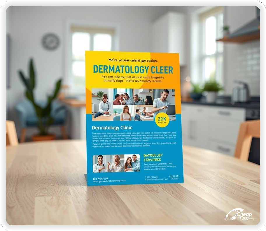 Creative Print Design 1, Dermatology Clinic promo cards creative layout