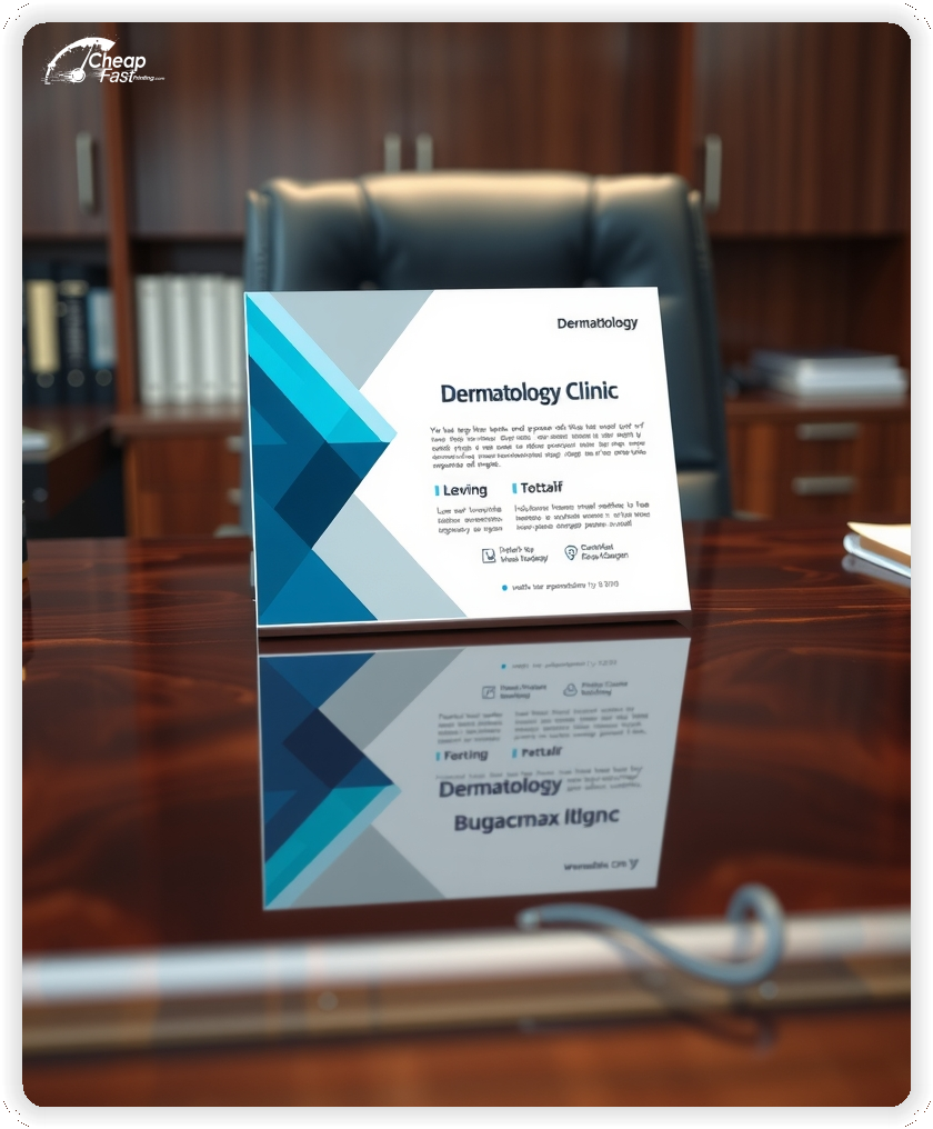 Marketing Handout Design 1, Dermatology Clinic pamphlets design example