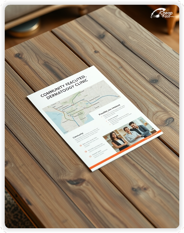 Print Ready Layout 1, Dermatology Clinic brochures layout example