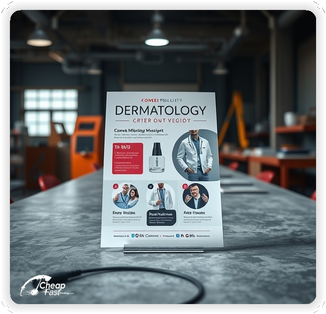 Best Dermatology Promo, Dermatology marketing materials print sample