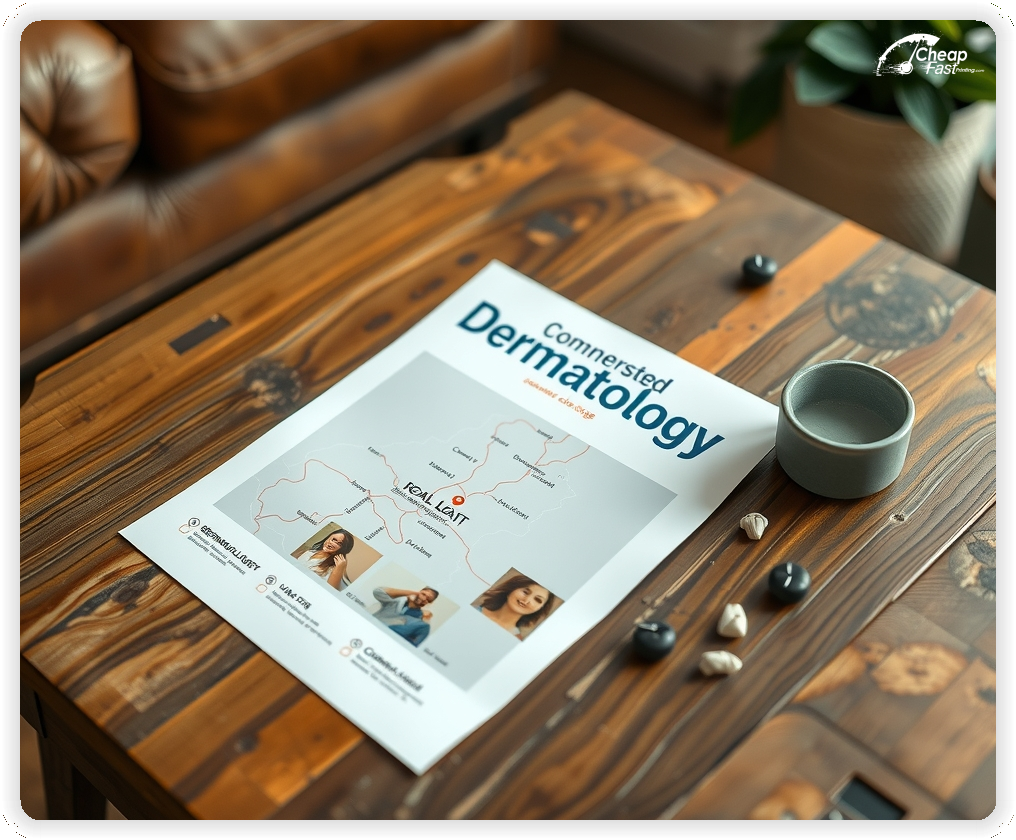 Marketing Handout Design 1, Dermatology pamphlets design example