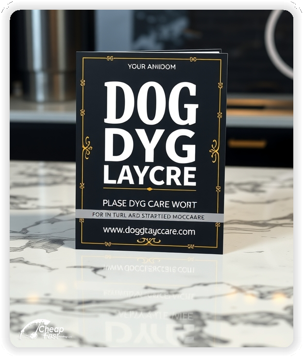 Best Dog Daycare Brochure, Dog Daycare marketing materials print sample