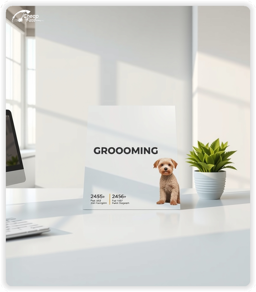 Advertising Brochure 1, Dog Grooming leaflets layout example