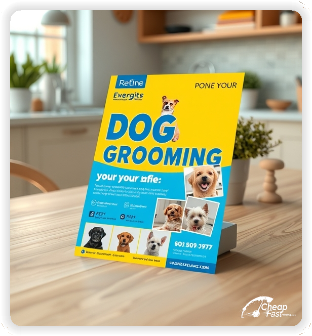 High Quality Leaflet 1, Dog Grooming circulars promotion design