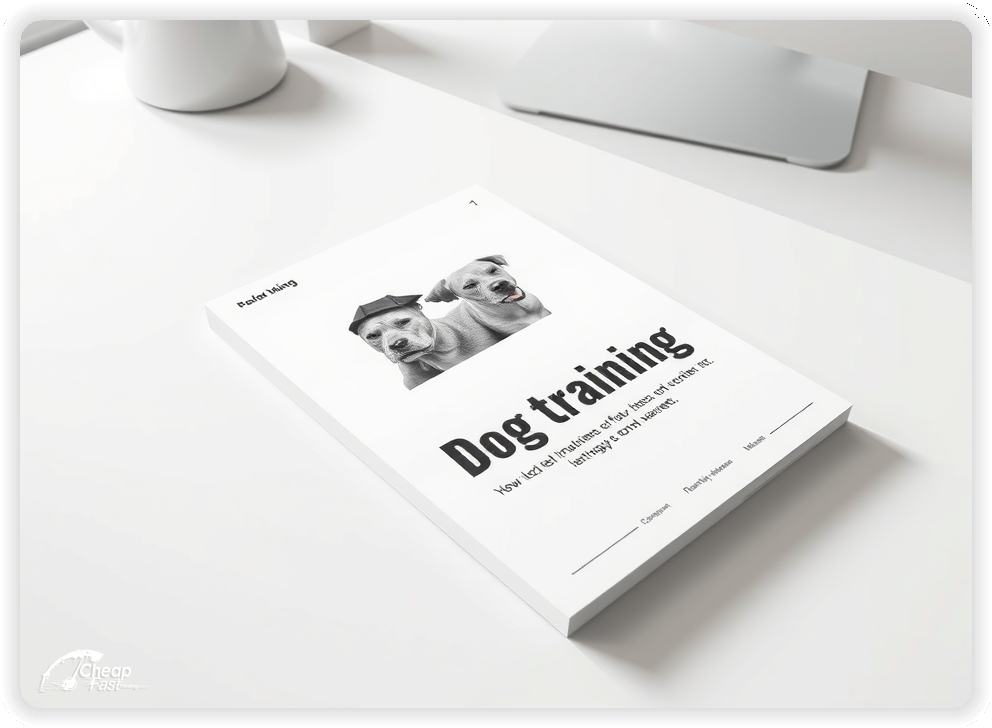 Creative Print Design 1, Dog Training promo cards creative layout