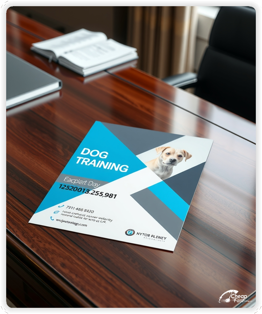 High Quality Leaflet 1, Dog Training circulars promotion design