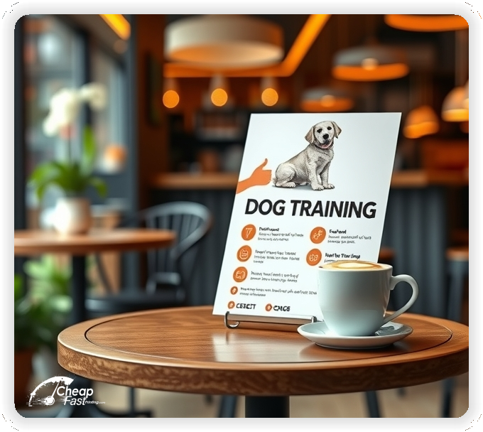 Marketing Handout Design 1, Dog Training pamphlets design example