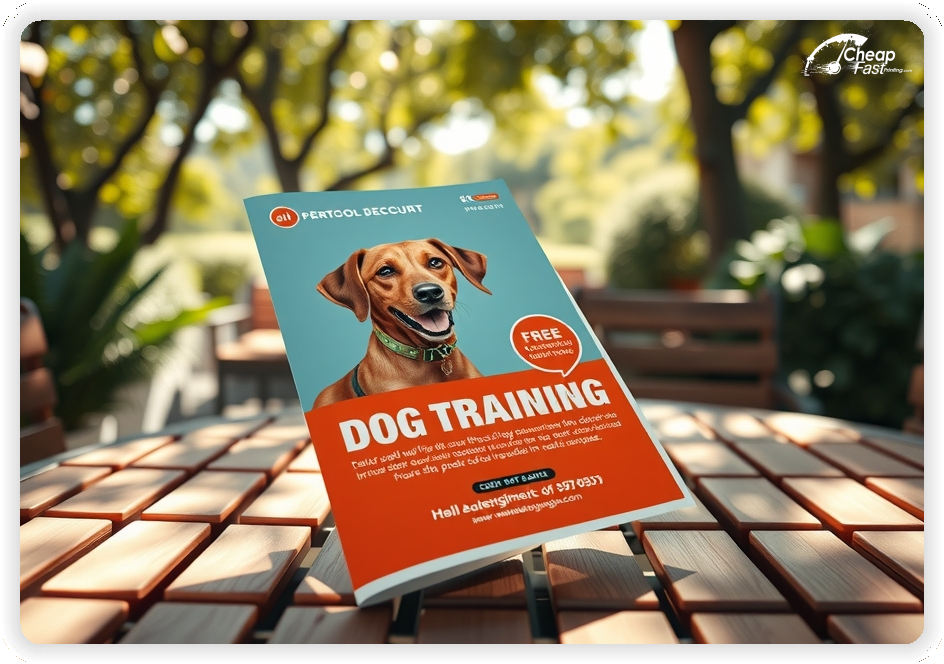 Professional Circular 1, Dog Training handouts print sample