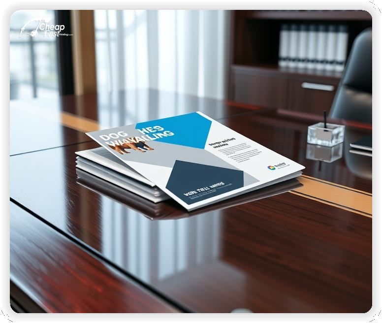 Advertising Brochure 1, Dog Walking leaflets layout example