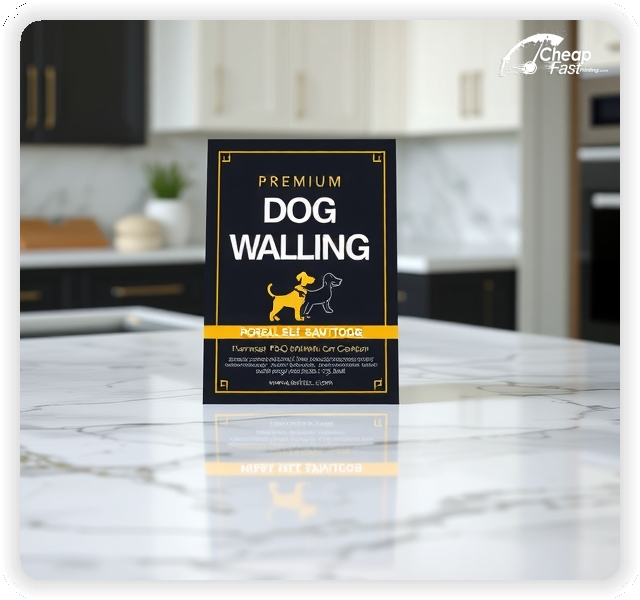 High Quality Leaflet 1, Dog Walking circulars promotion design