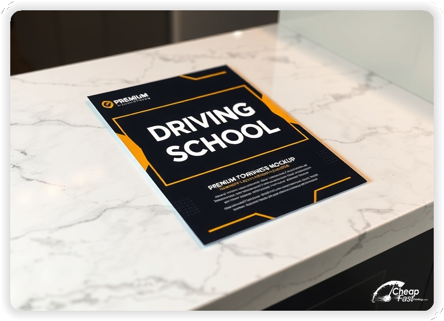 Custom Business Piece 1, Driving School advertisements marketing piece