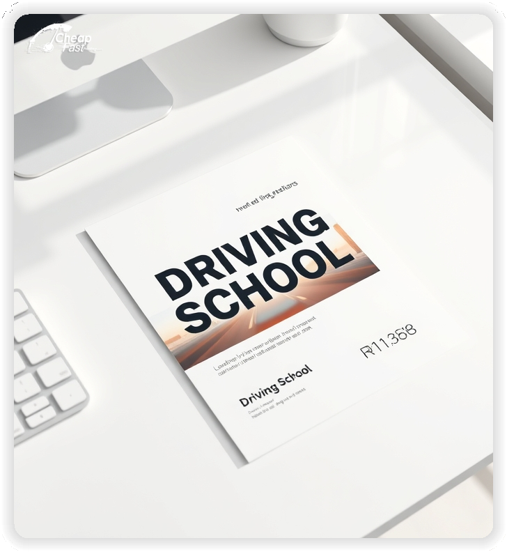 Professional Circular 1, Driving School handouts print sample