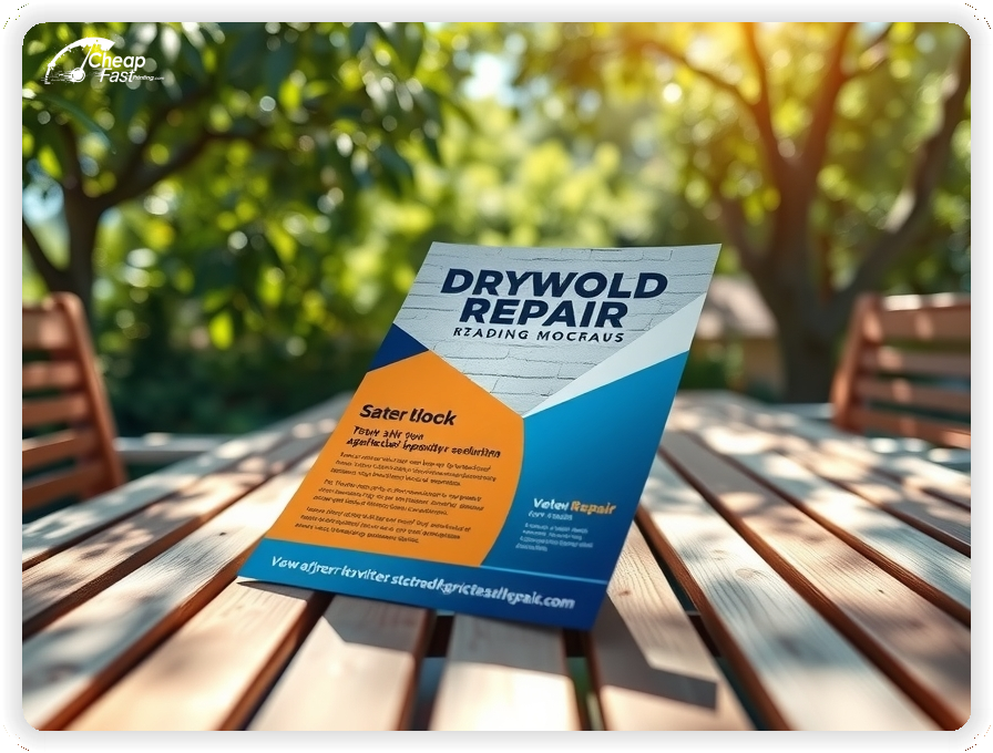 Best Drywall Repair Advertisement, Drywall Repair marketing materials print sample
