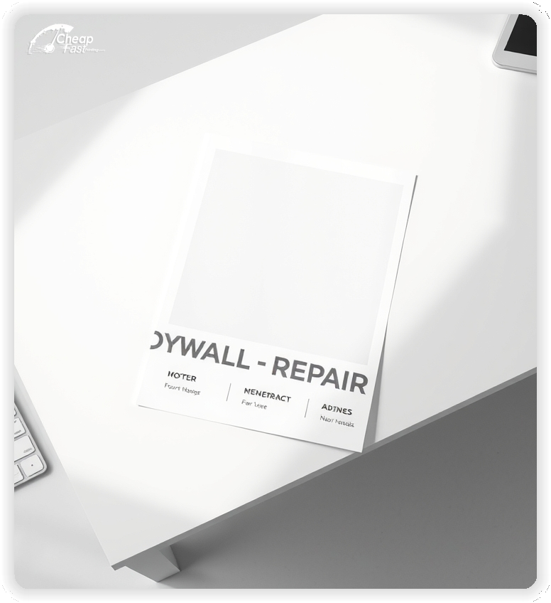 Print Ready Layout 1, Drywall Repair brochures layout example