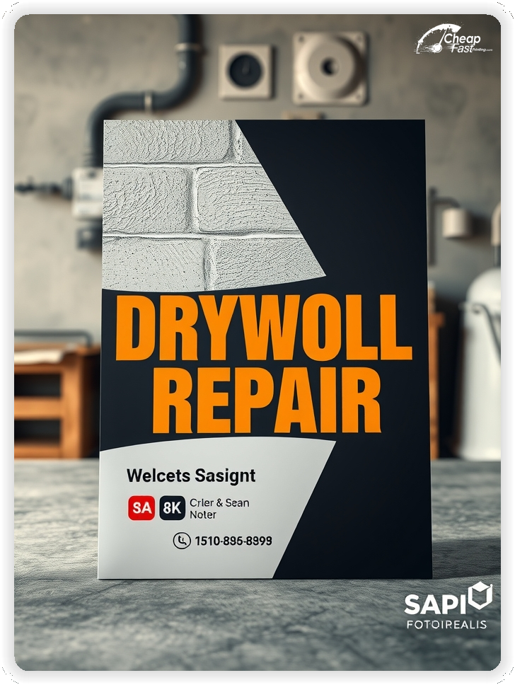 Professional Circular 1, Drywall Repair handouts print sample