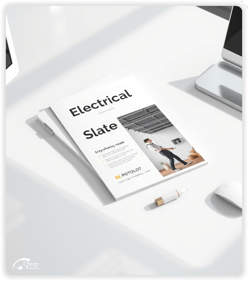 Print Ready Layout 1, Electrical brochures layout example