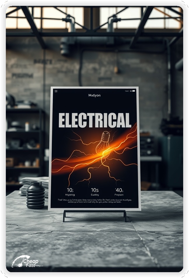 Professional Circular 1, Electrical handouts print sample