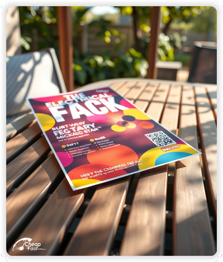 Promo Flyer Sample 1, Electrical leaflets creative layout