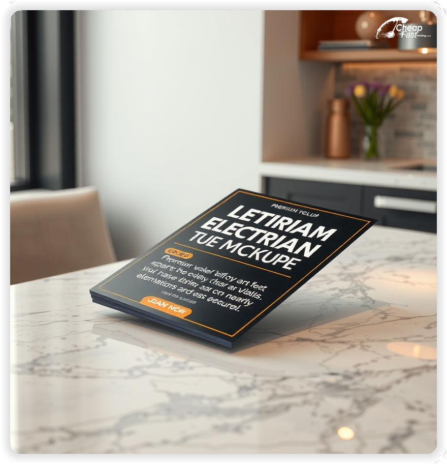Modern Promo Piece 1, Electrician leaflets creative layout