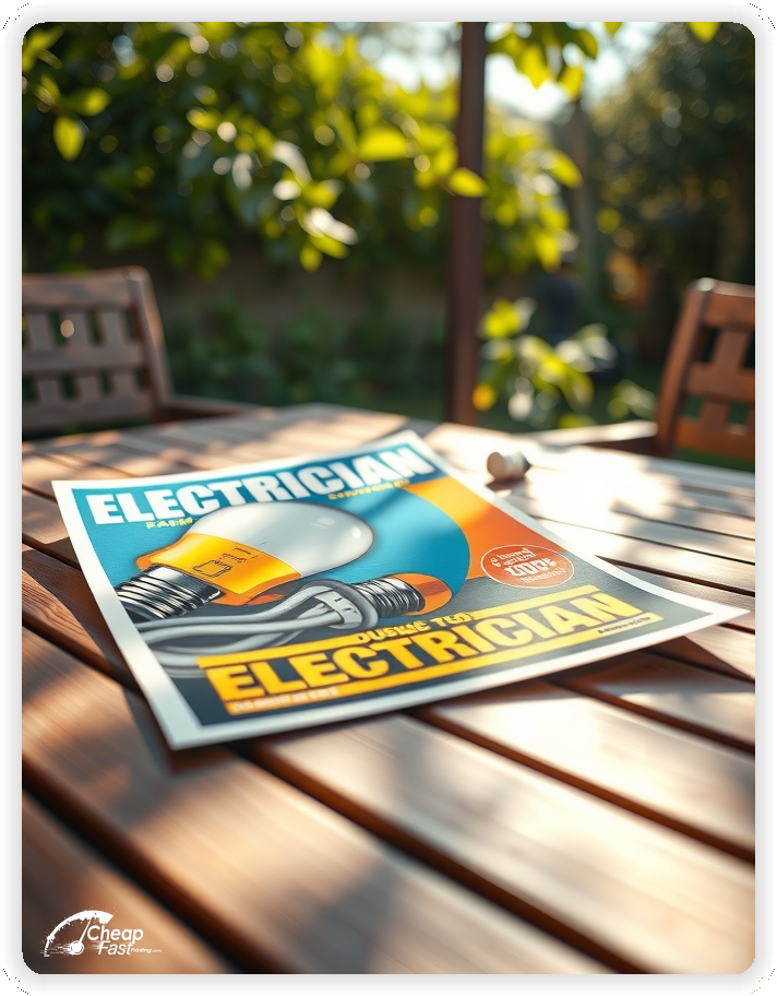 Promo Flyer Sample 1, Electrician circulars layout example