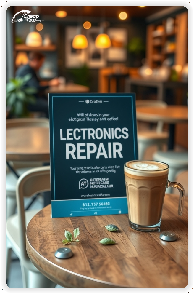 Custom Business Piece 1, Electronics Repair advertisements marketing piece