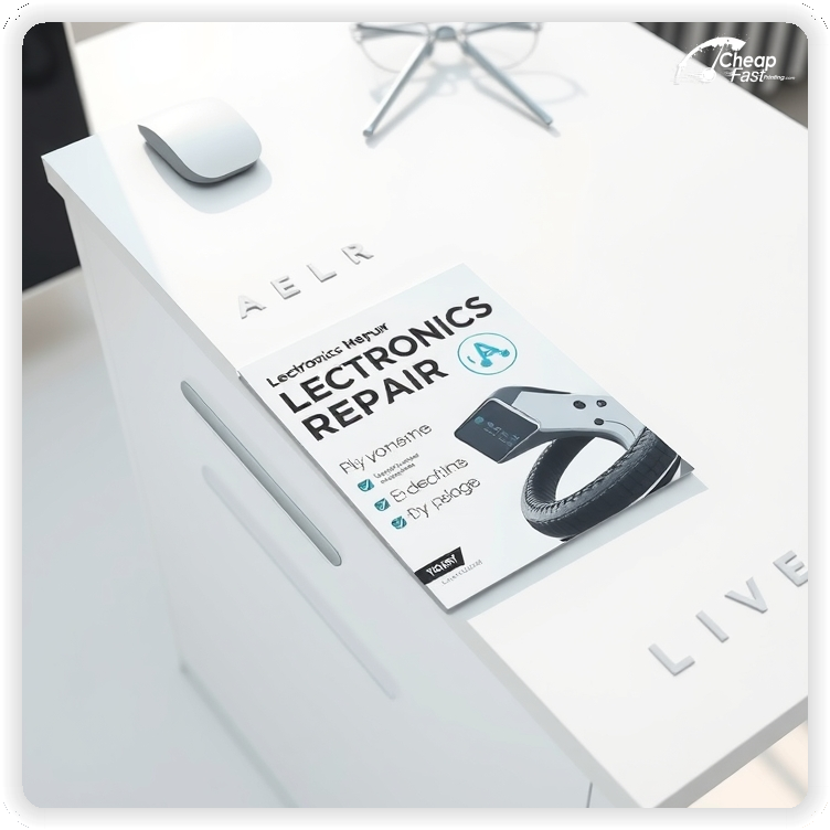 Professional Circular 1, Electronics Repair handouts print sample