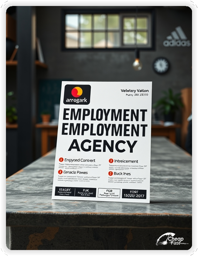 Creative Print Design 1, Employment Agency marketing materials print sample