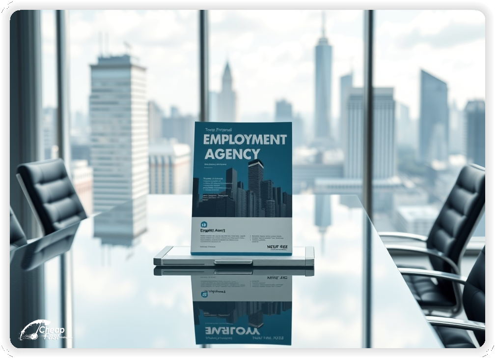 High Quality Leaflet 1, Employment Agency circulars promotion design