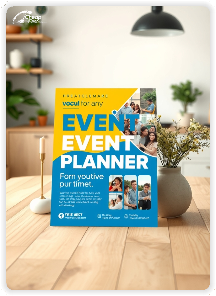 Creative Print Design 1, Event Planner promo cards creative layout