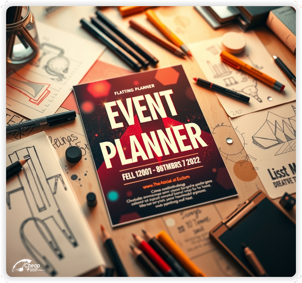 Professional Circular 1, Event Planner handouts print sample