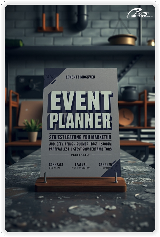 Promo Flyer Sample 1, Event Planner leaflets creative layout