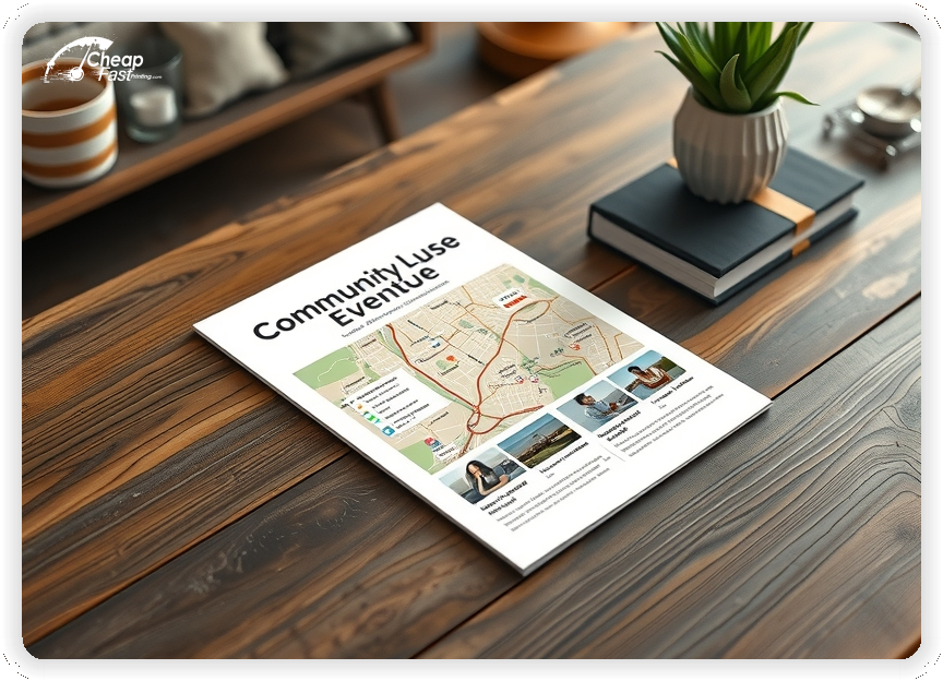 Advertising Brochure 1, Event Venue leaflets layout example