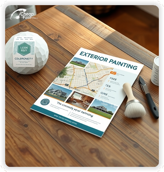 High Quality Leaflet 1, Exterior Painting circulars promotion design