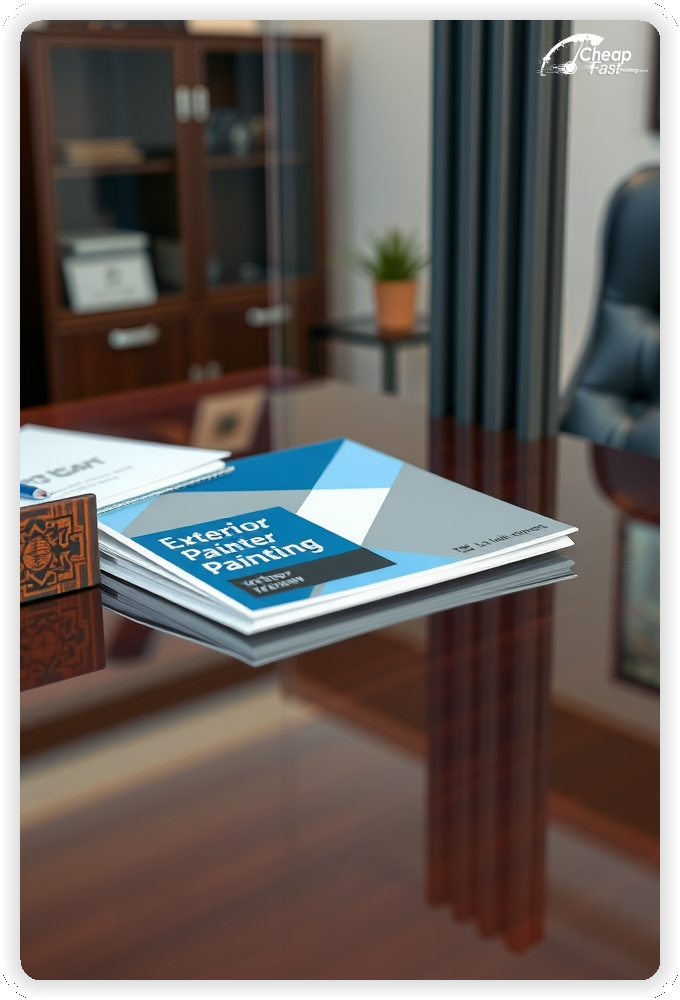 Marketing Handout Design 1, Exterior Painting pamphlets design example