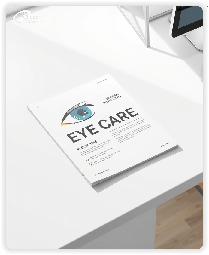 Advertising Brochure 1, Eye Care leaflets layout example