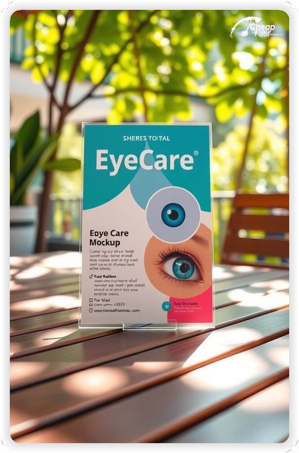 Print Ready Layout 1, Eye Care brochures layout example