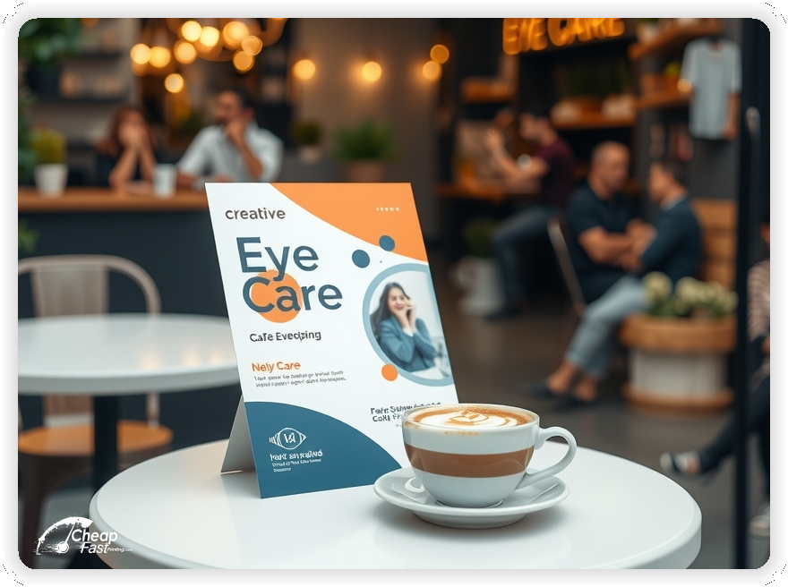 Promo Flyer Sample 1, Eye Care leaflets creative layout