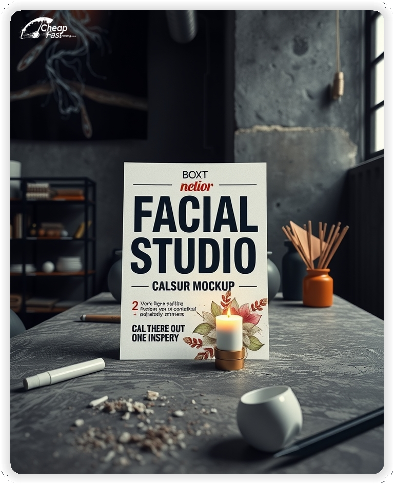 Buy Facial Studio Sheet, Facial Studio marketing materials print sample
