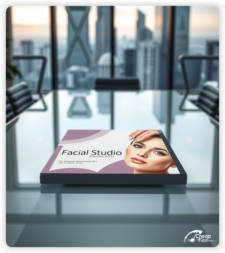 Custom Business Piece 1, Facial Studio advertisements marketing piece