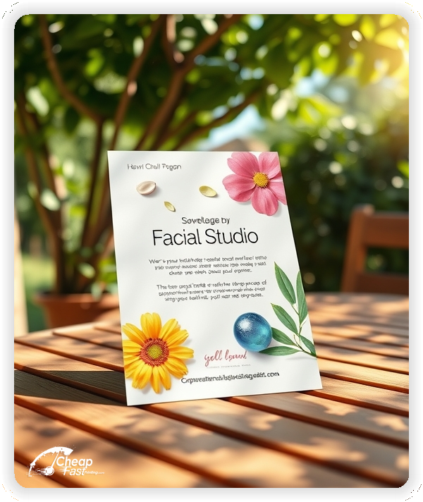 Professional Circular 1, Facial Studio handouts print sample