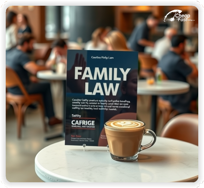 Marketing Handout Design 1, Family Law pamphlets design example