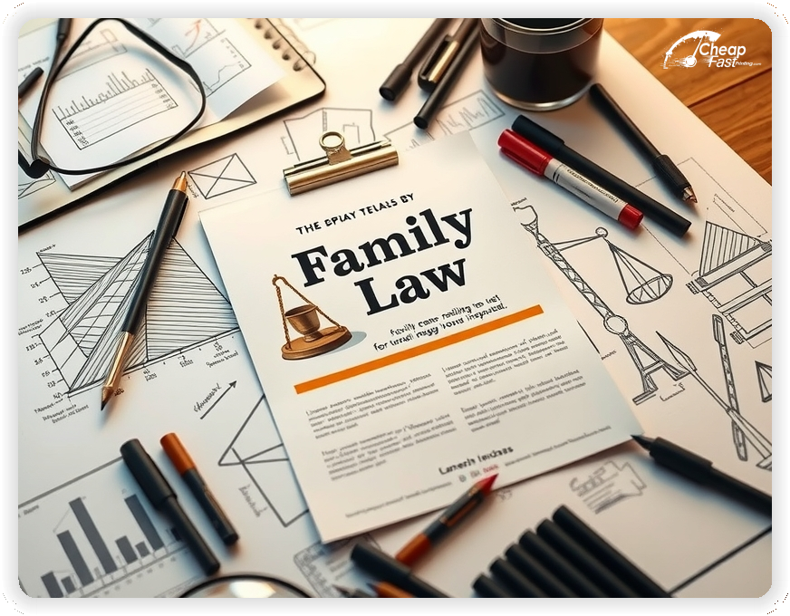 Promo Flyer Sample 1, Family Law leaflets creative layout