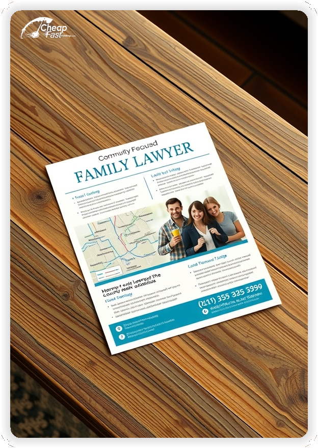 Print Ready Layout 1, Family Lawyer brochures layout example