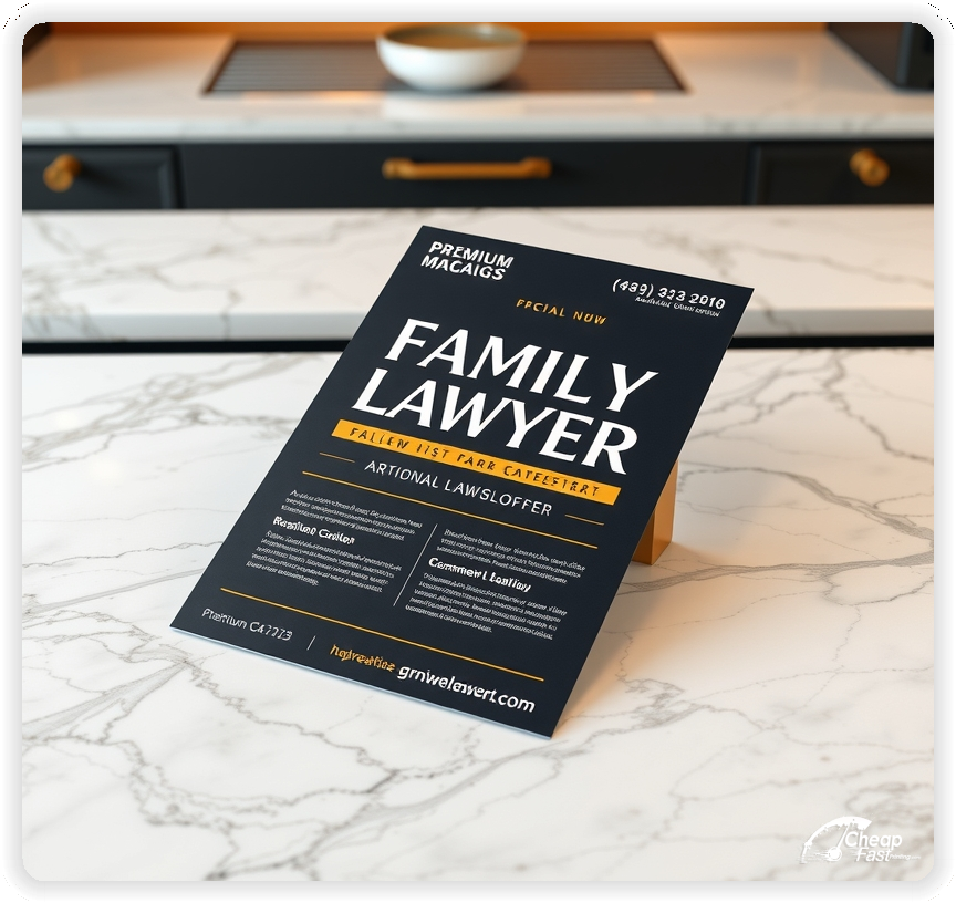 Professional Circular 1, Family Lawyer handouts print sample