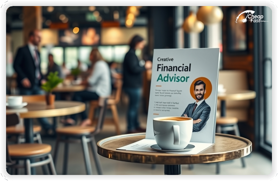 Advertising Brochure 1, Financial Advisor leaflets layout example